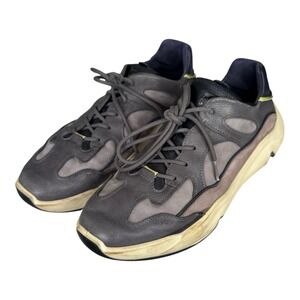 ECCO Chunky Sneaker Men's Magnet/Gravity Leather Low Top Size 9-9.5 EU 43